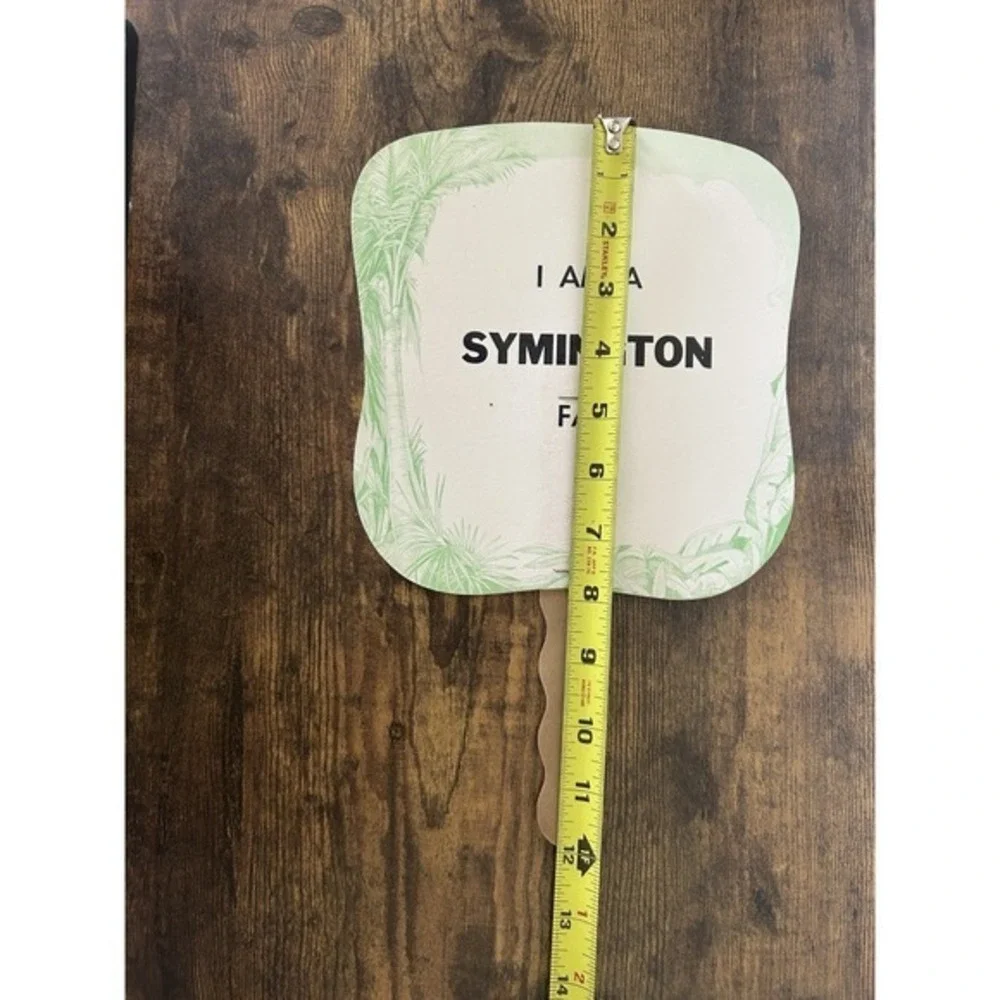 RARE Vintage Advertising Hand Fan I Am A Symingron Fan‎